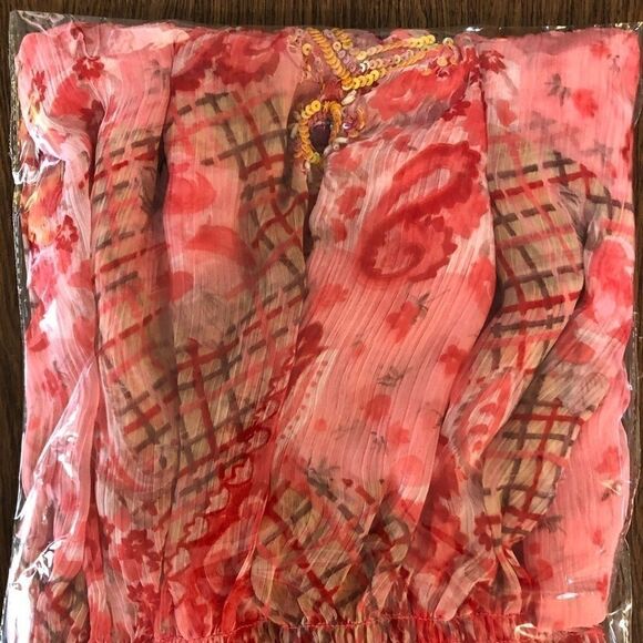 El Corte Ingles XL embroidered sequin Coverup - Picture 10 of 10